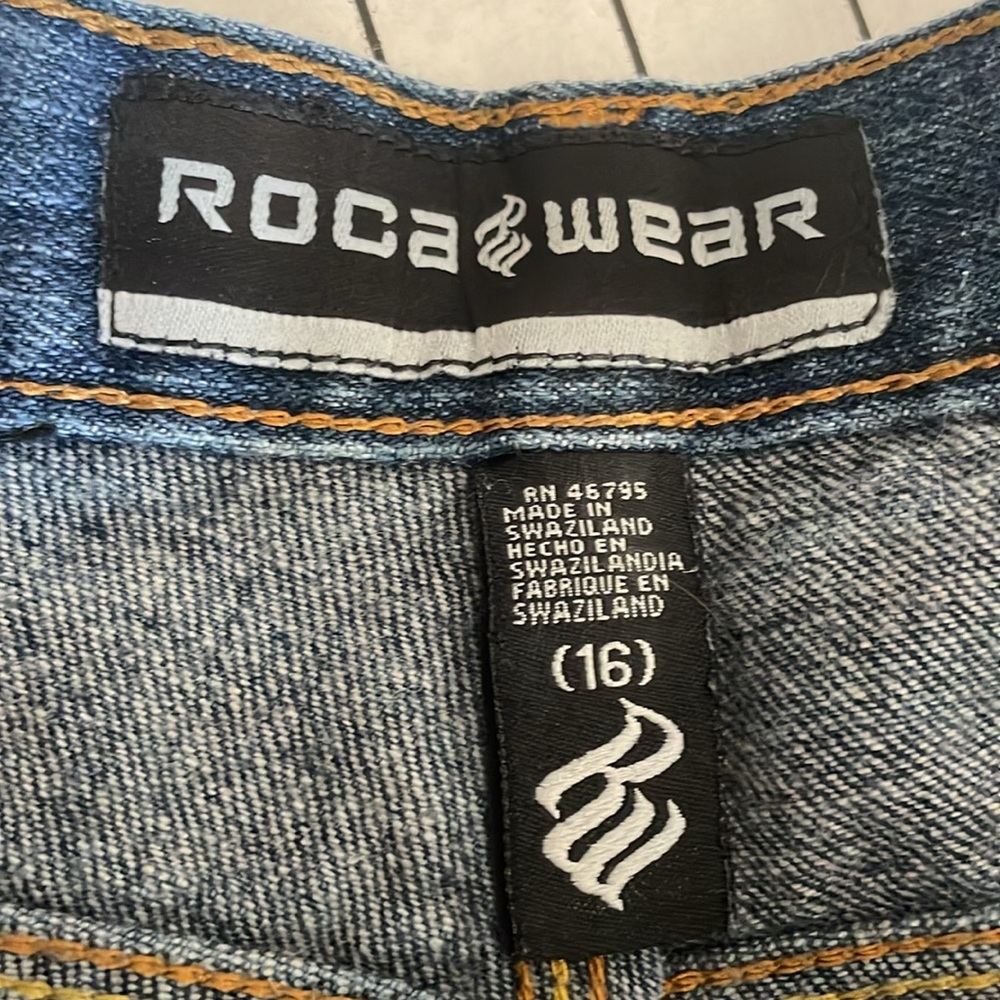 Rocawear denim jeans, 100% cotton, size 16, see photos for measurements - Picture 10 of 13